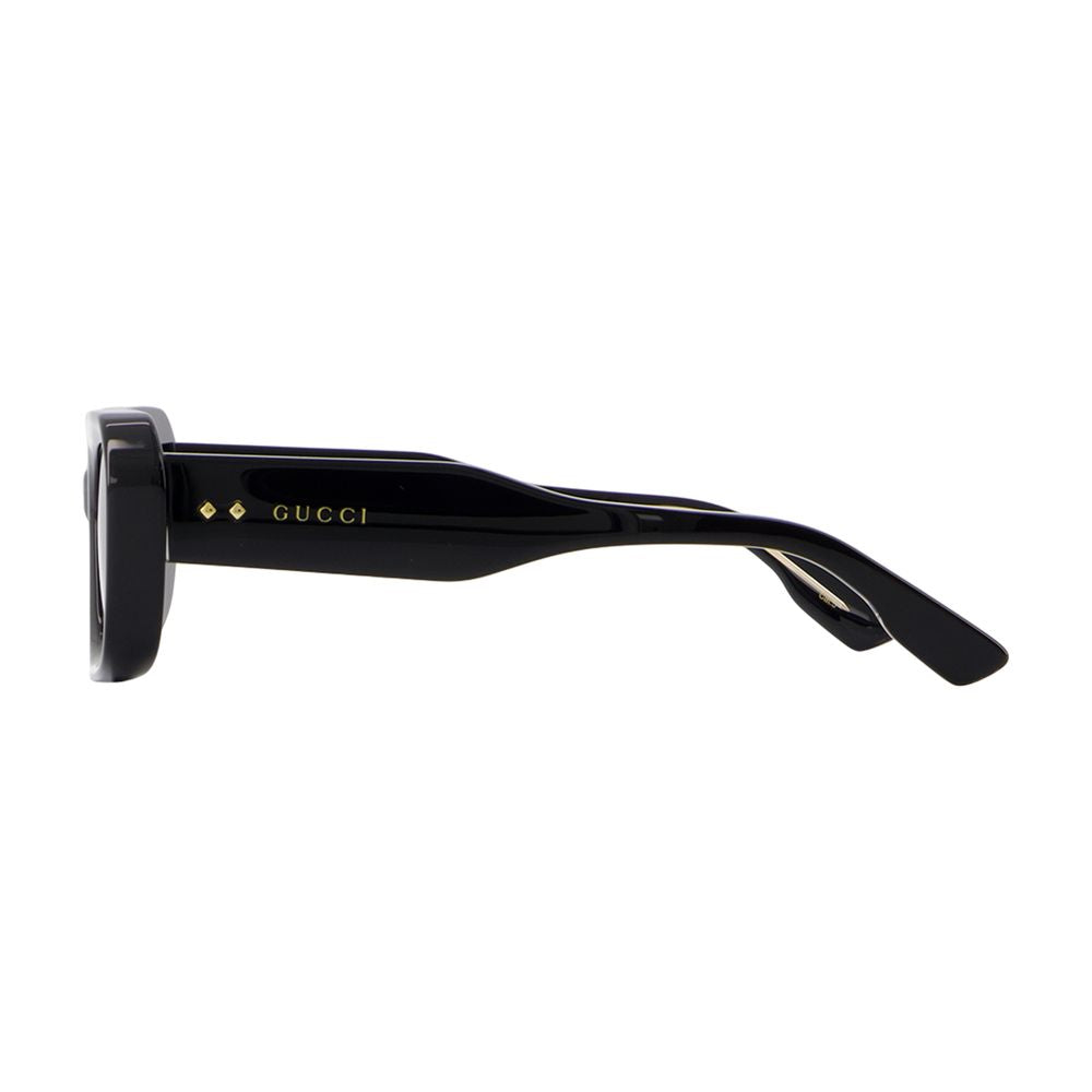 Gucci GG1531SK-001 Acetate Logo-Plaque Sunglasses — Black