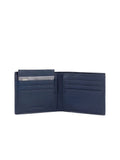 Piquadro Recycled Polyester Bifold Wallet — Blue