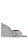Amina Muaddi Lupita Wedge Heel — Silver