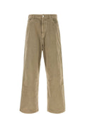 1989 Studio Wide-Leg Cotton Jeans — Beige