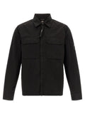 C.P. Company 100% Organic Cotton Overshirt — Black