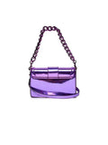 Versace Jeans Couture Metallic Polyamide Crossbody Bag — Purple