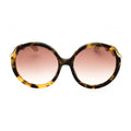 Roberto Cavalli SRC004M Tortoiseshell Round-Frame Sunglasses — Gold