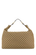 Gucci GG Canvas Shoulder Bag — Beige