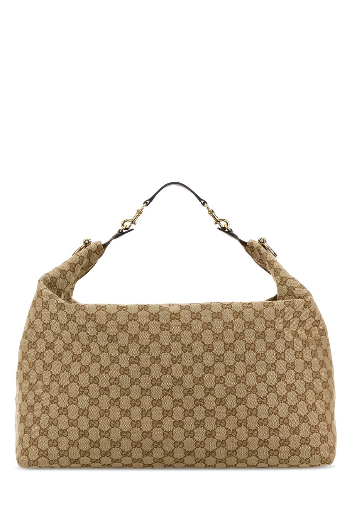 Gucci GG Canvas Shoulder Bag — Beige