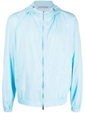 Fedeli Lightweight Zip-Up Jacket — Light Blue