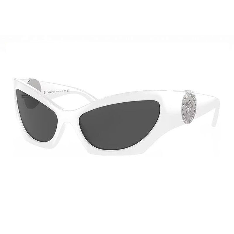 Versace Logo-Detailed Sunglasses — White