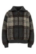 Brunello Cucinelli Embroidered Mohair Blend Cardigan — Gray