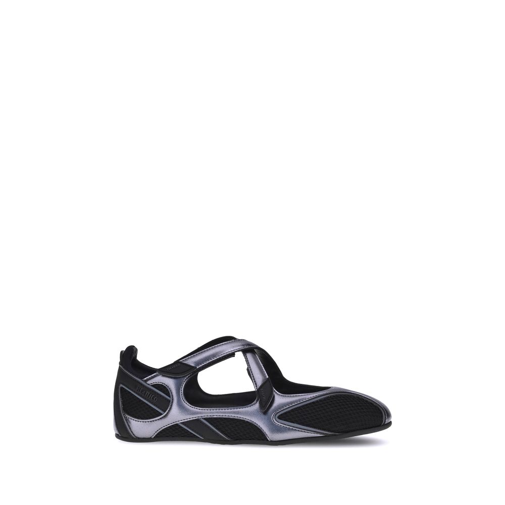 The Attico Nomad Ballet Flat — Black