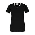Courreges Contrast-Trim Cotton T-Shirt — Black