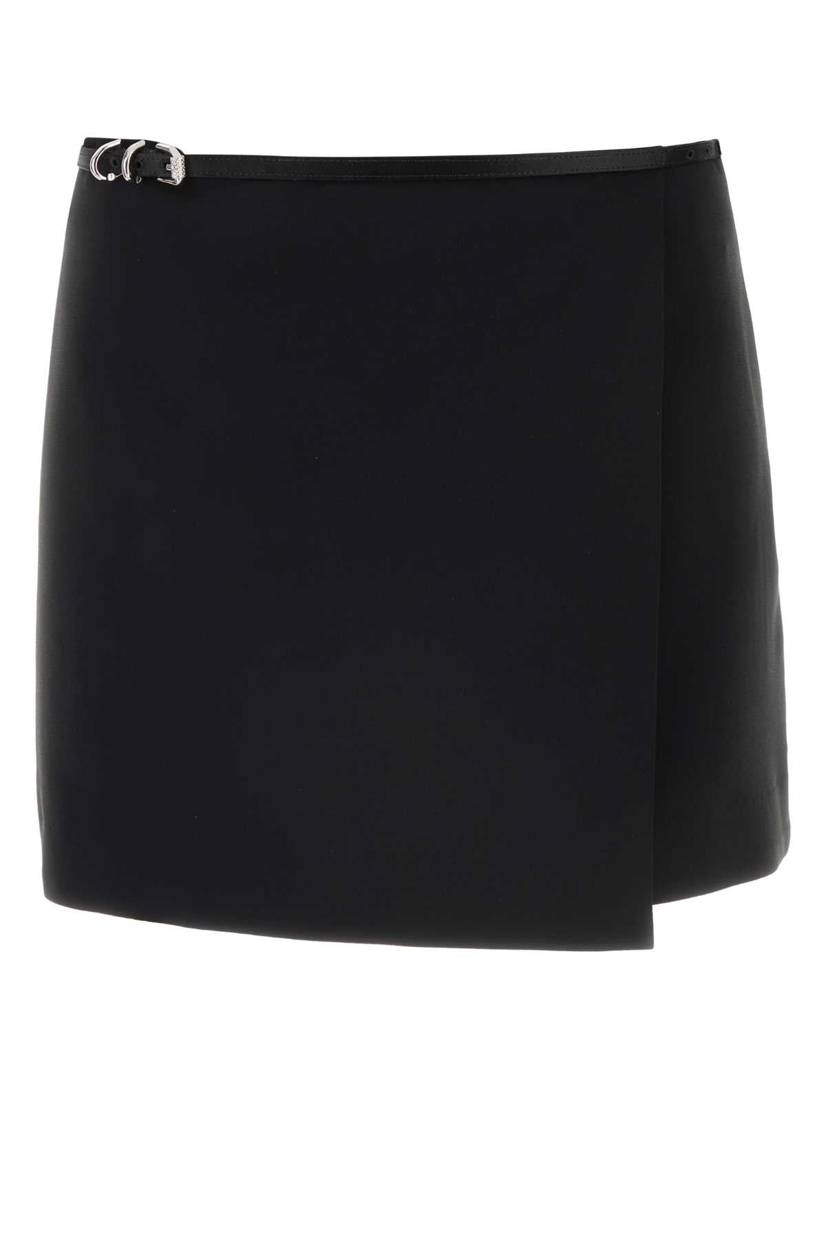 Givenchy Silk Wrap Skirt — Black