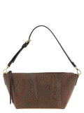 Etro Paisley Jacquard Cotton Crossbody Bag — Brown