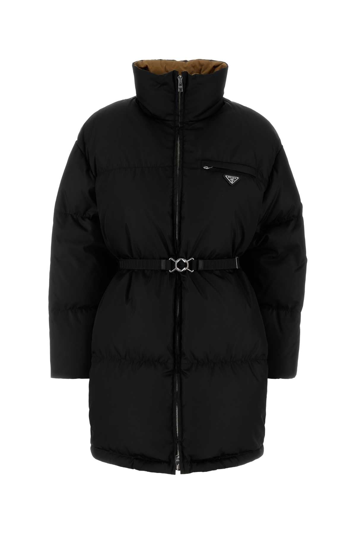 Prada Re-Nylon Down Jacket — Black