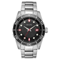 Bulova Stainless Steel Quartz Watch — Black
