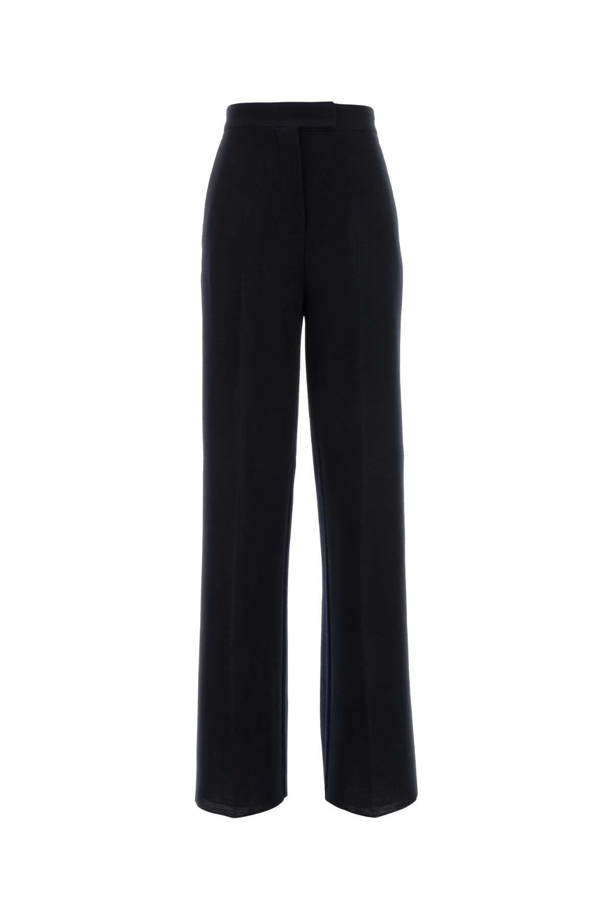 Max Mara Virgin Wool Trousers — Navy