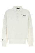 Polo Ralph Lauren Cotton-Blend Polo Sweatshirt — White
