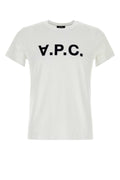 A.P.C. Logo-Print Cotton T-Shirt — White
