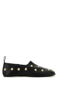 Chloé Stud-Embellished Leather Slipper — Black