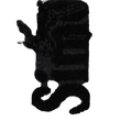 Simone Rocha Logo Wool Scarf — Black