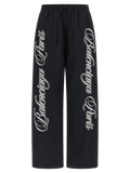 Balenciaga Logo-Embroidered Nylon Joggers — Black