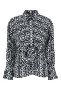 Max Mara Printed Silk Shirt — Multicolor