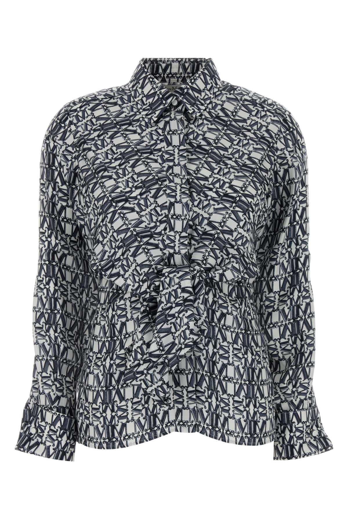 Max Mara Printed Silk Shirt — Multicolor