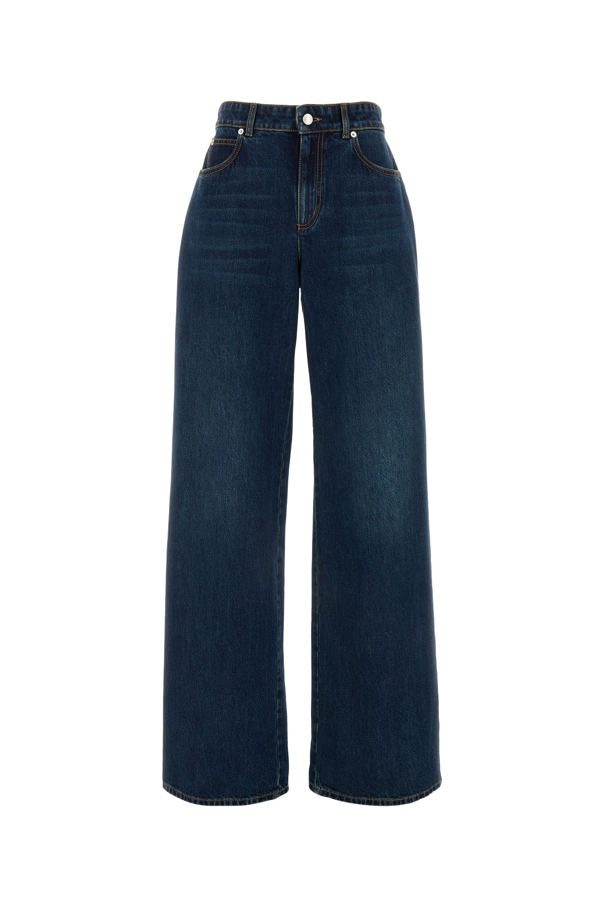 Alexander McQueen Dark Stonewash Denim Jeans — Navy