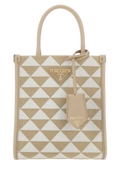 Prada Symbole Top Handle Bag — Beige