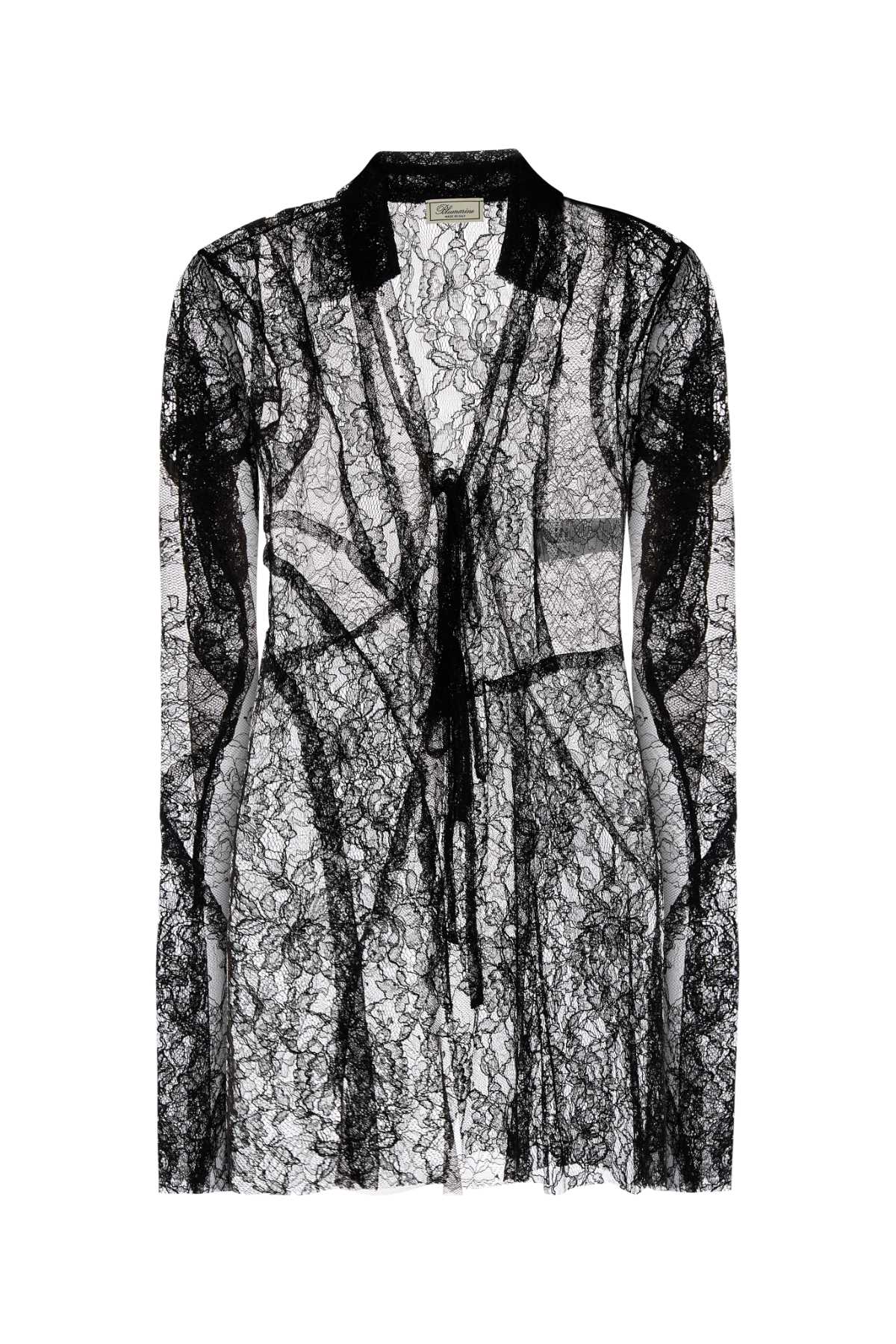 Blumarine Lace Shirt — Black