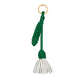 Bottega Veneta Intrecciato Leather Key Case — Green