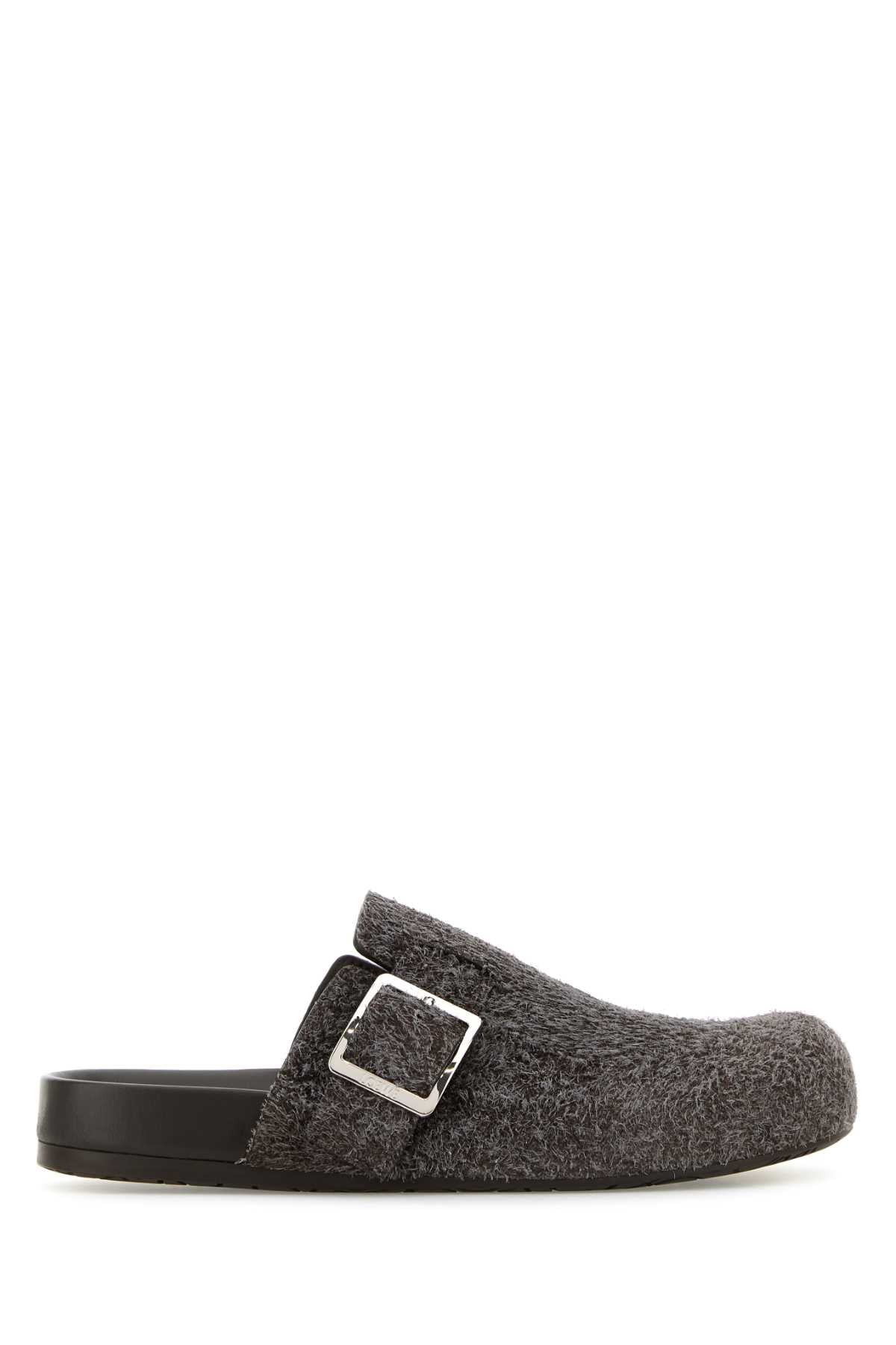Loewe Darkbrown Slipper — Gray