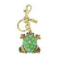 Coach Frog-Shaped Resin & Metal Key Case — Green