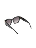 Furla SFU979 Glossy Black Acetate Sunglasses — Black