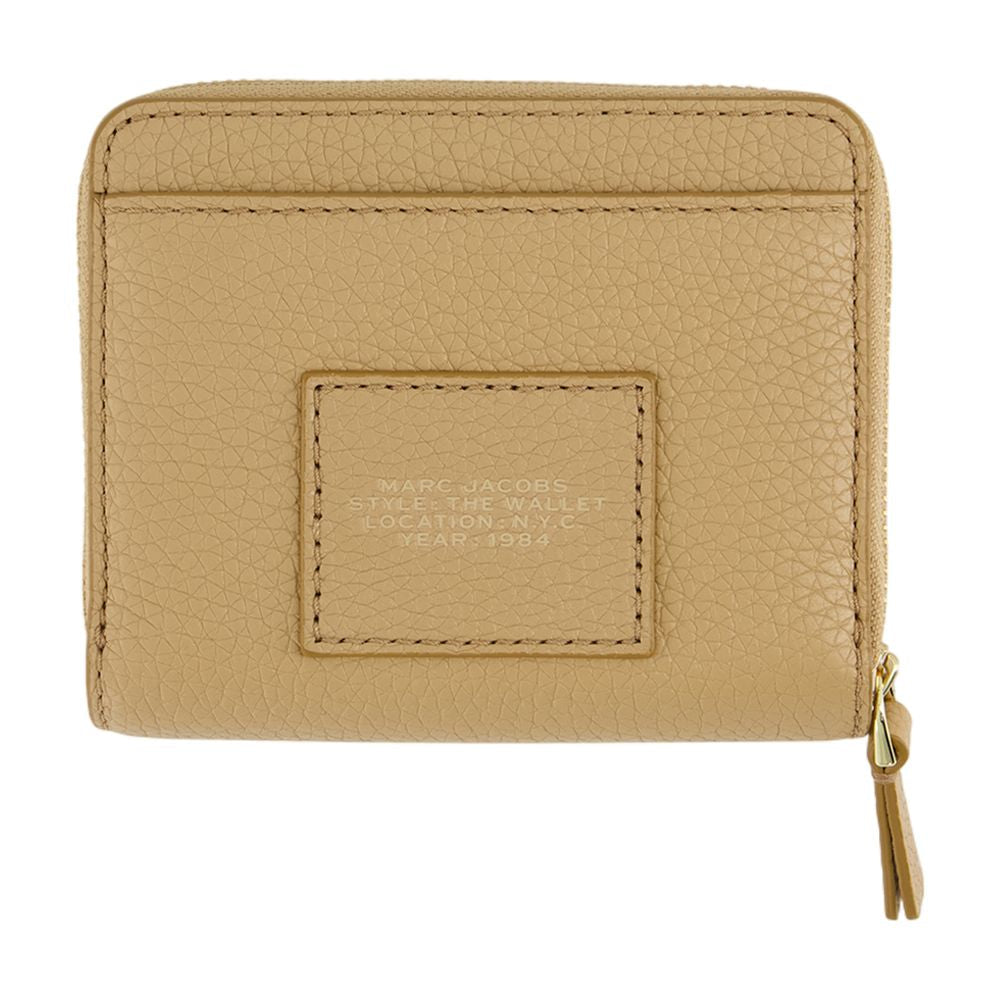 Marc Jacobs Compact Leather Wallet — Beige