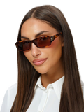Blumarine SBM906 Tortoiseshell Acetate Sunglasses — Yellow