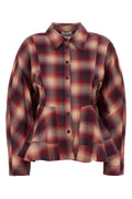 Ganni Flannel Shirt — Red