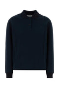 Jil Sander Piquet Cotton Polo Shirt — Navy