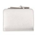 Marc Jacobs Compact Silver Calfskin Wallet — Silver