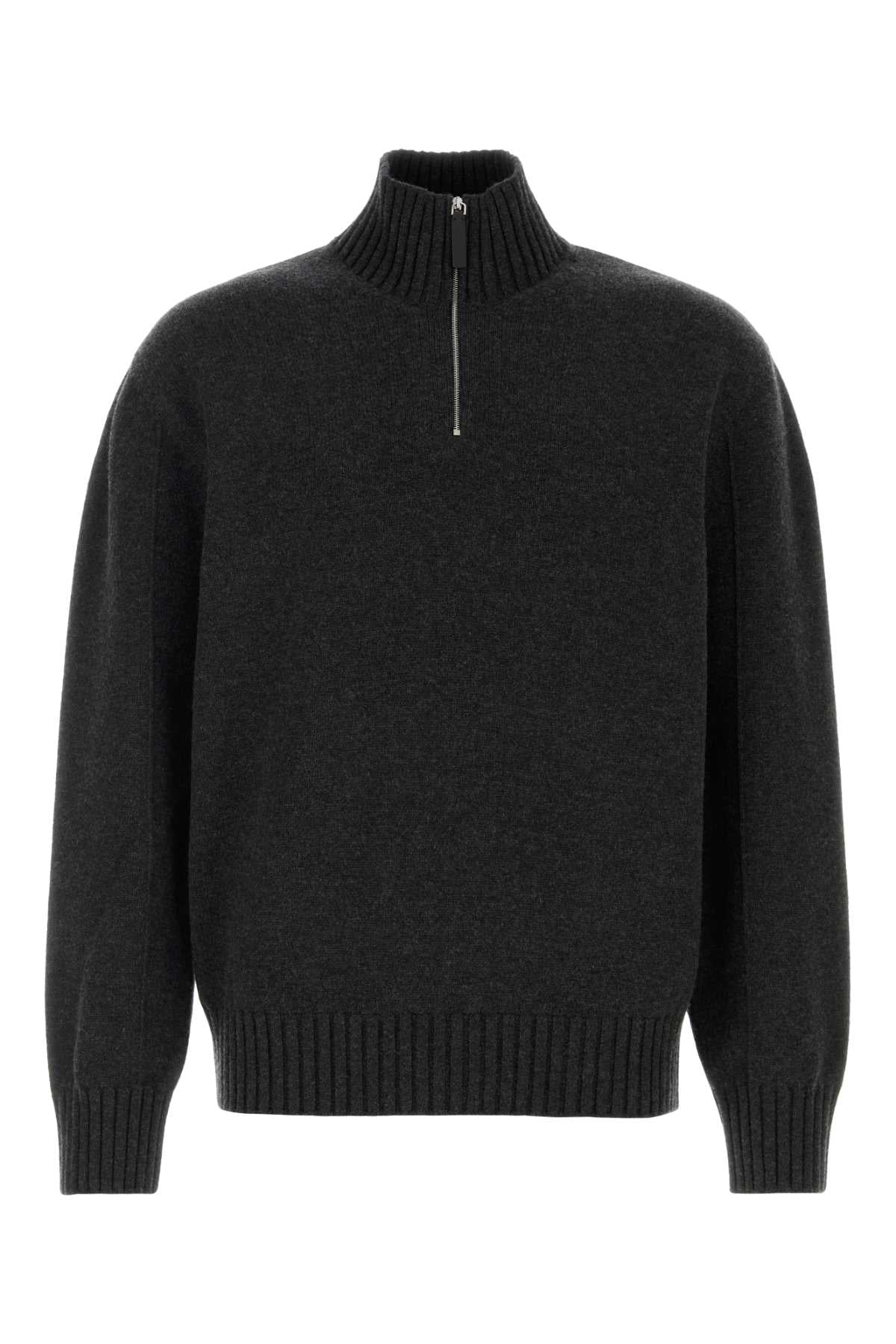 Ferragamo Cashmere Blend Sweater — Gray