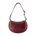 Isabel Marant Oskan Moon Shoulder Bag — Burgundy