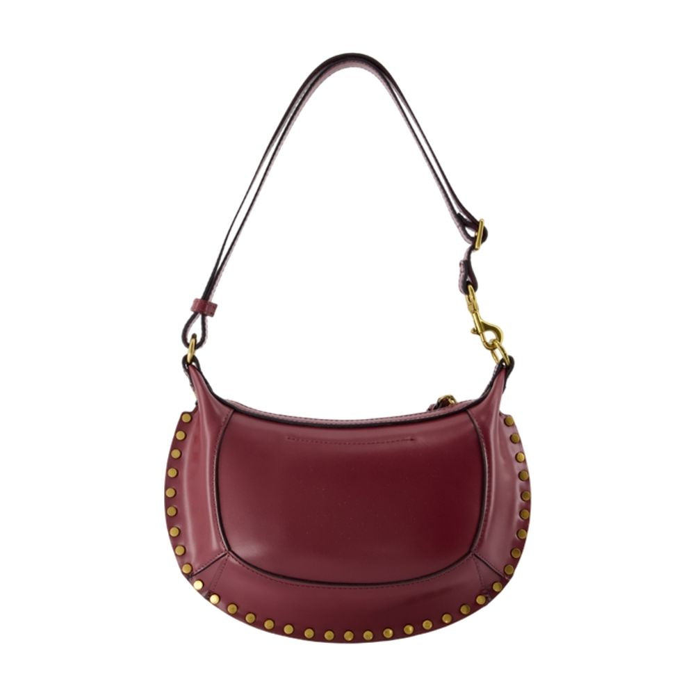 Isabel Marant Oskan Moon Shoulder Bag — Burgundy