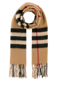 Burberry Cashmere Check Scarf — Beige