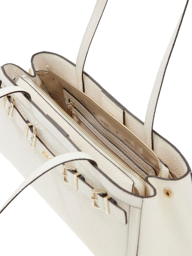 Guess Polyurethane Shoulder Bag — White