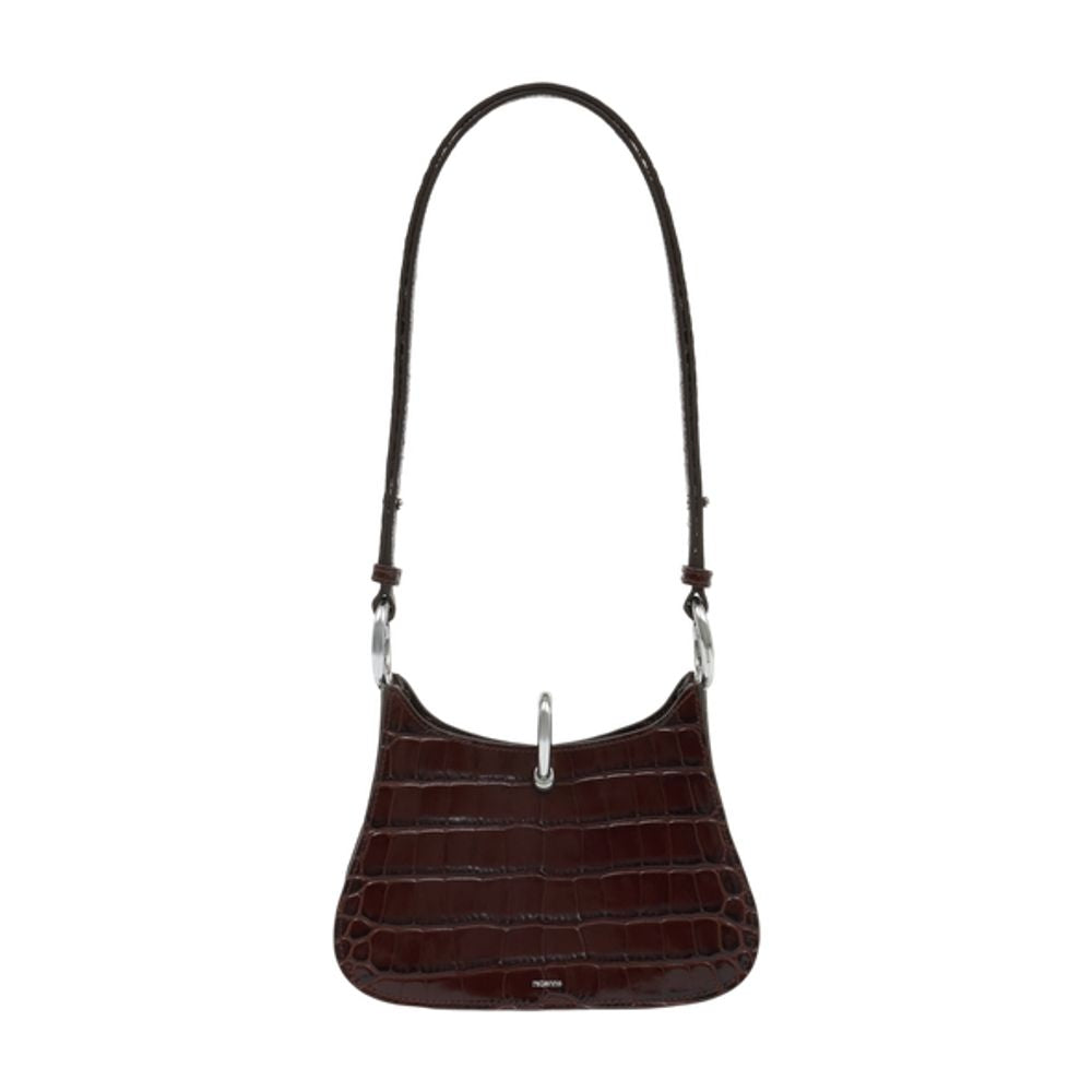 Rabanne Ring Shoulder Bag — Brown