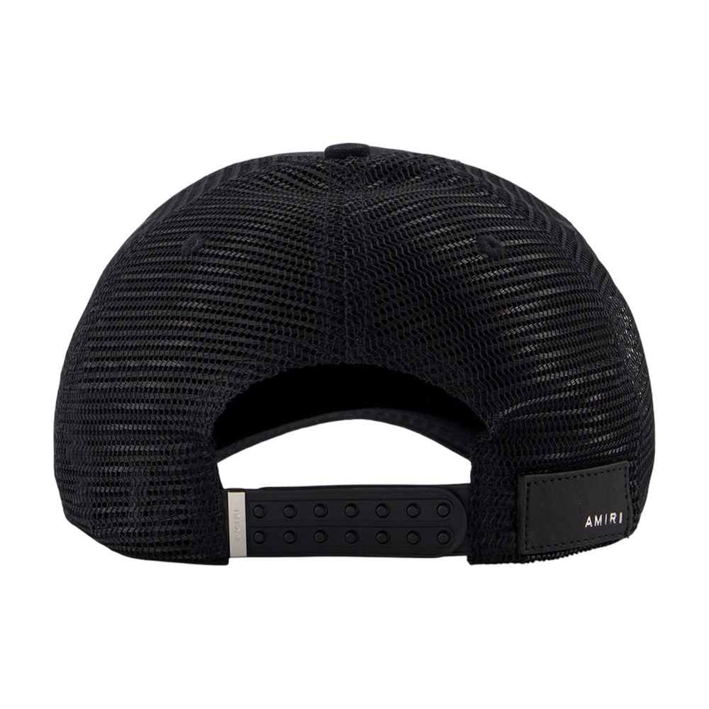 Amiri AMHATR1014-001 Mesh Trucker Baseball Cap — Black