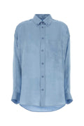 Balenciaga 100% Silk Shirt — Blue