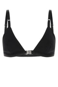 Givenchy Ribbed Knit Bikini Top — Black