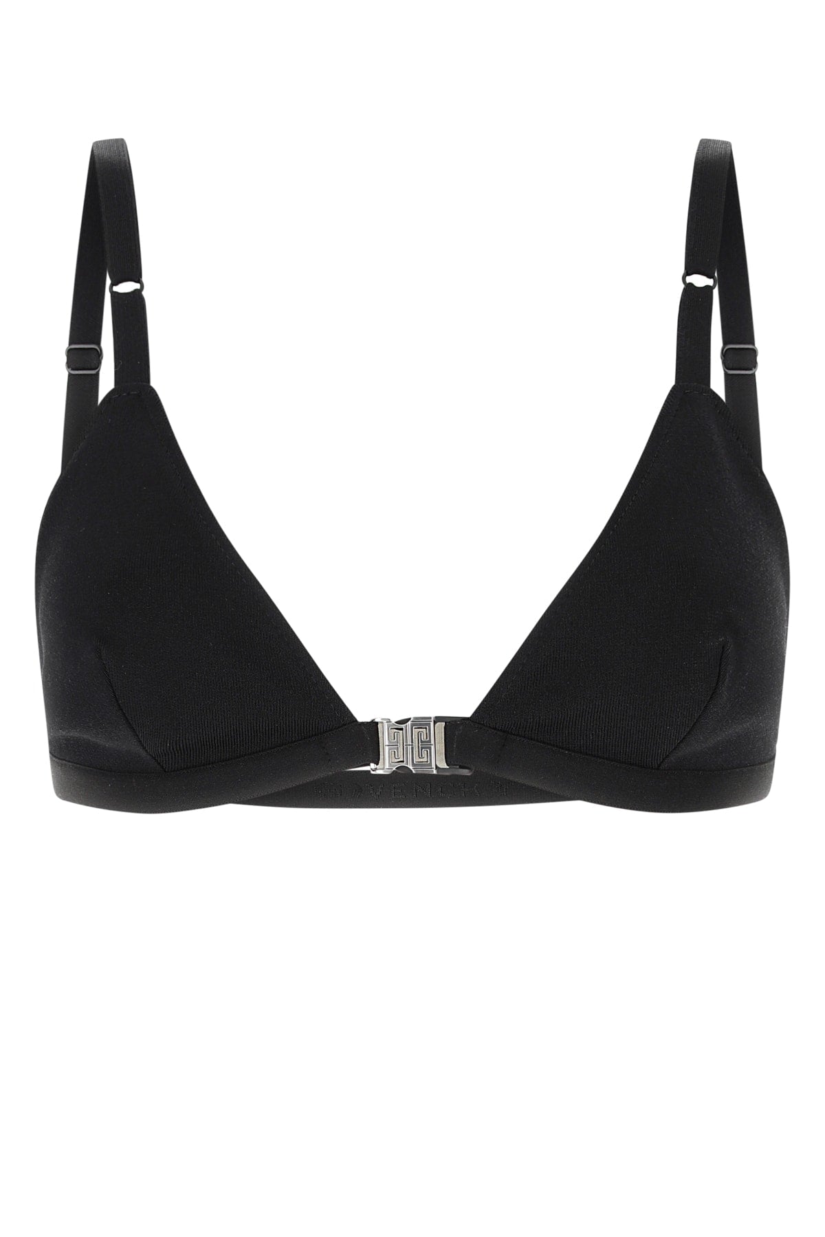 Givenchy Ribbed Knit Bikini Top — Black