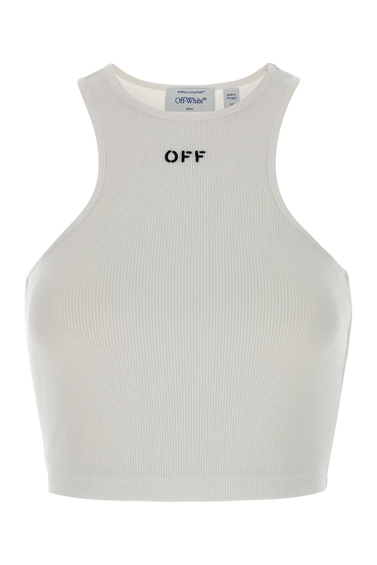 Off-White Stamp Tank Top — White
