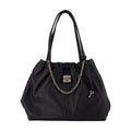 Marc Jacobs Gathered Lambskin Shoulder Bag — Black